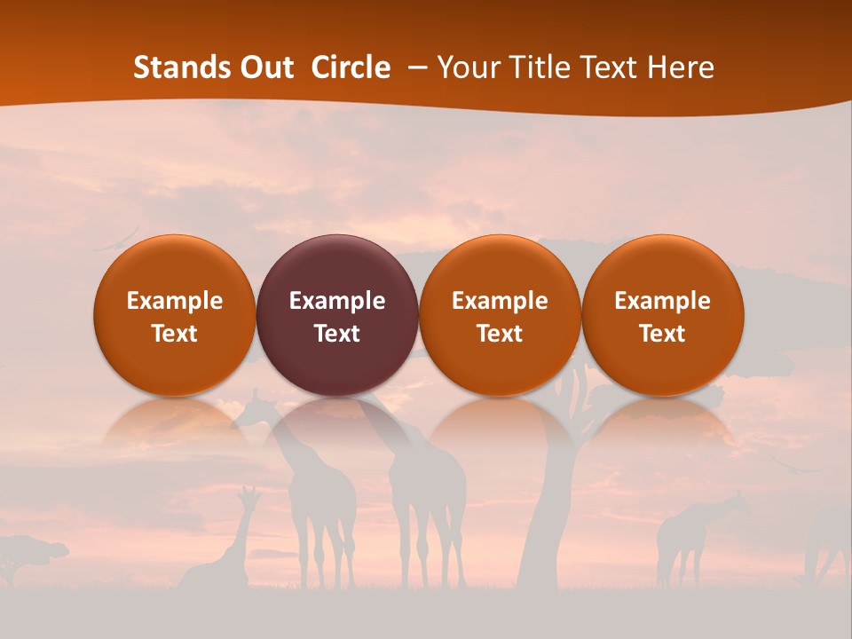 Orange Africa Kenya PowerPoint Template