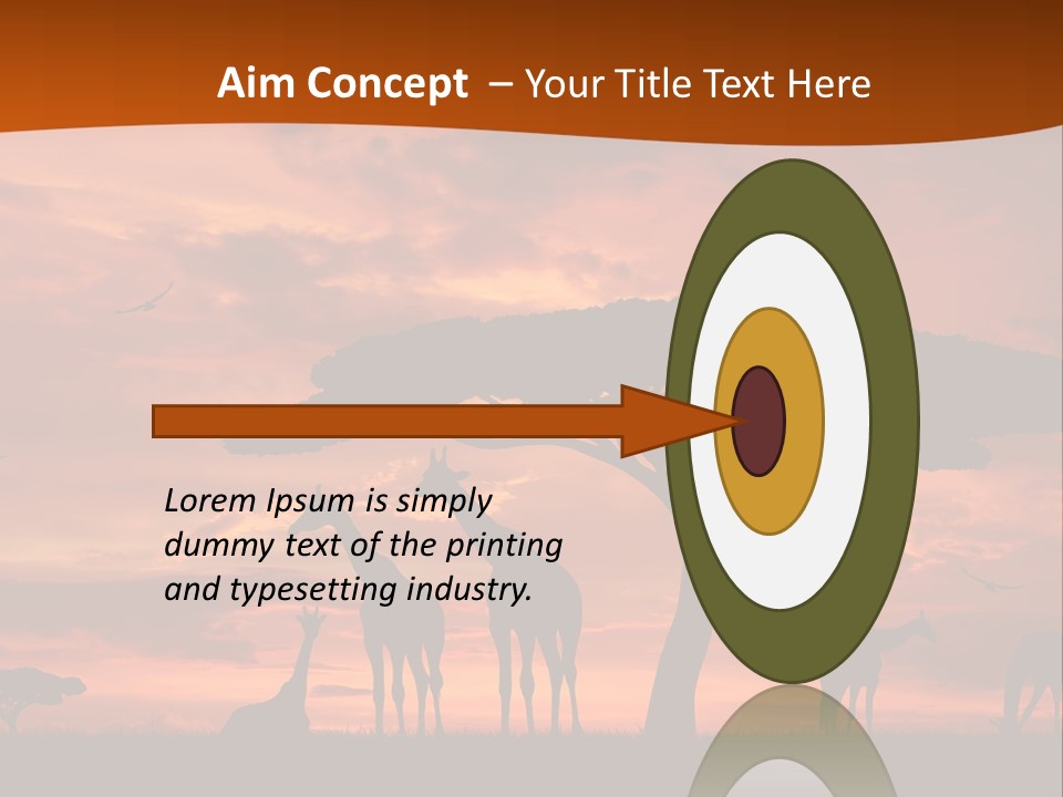Orange Africa Kenya PowerPoint Template