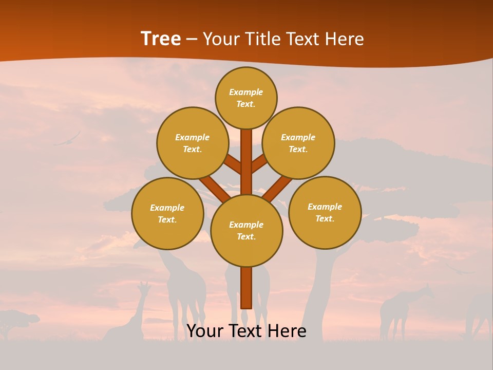 Orange Africa Kenya PowerPoint Template