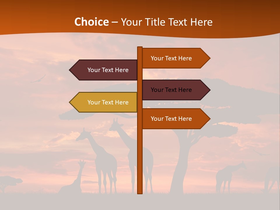 Orange Africa Kenya PowerPoint Template