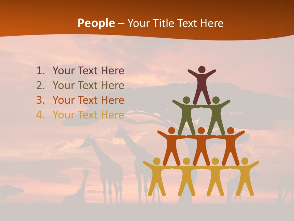Orange Africa Kenya PowerPoint Template