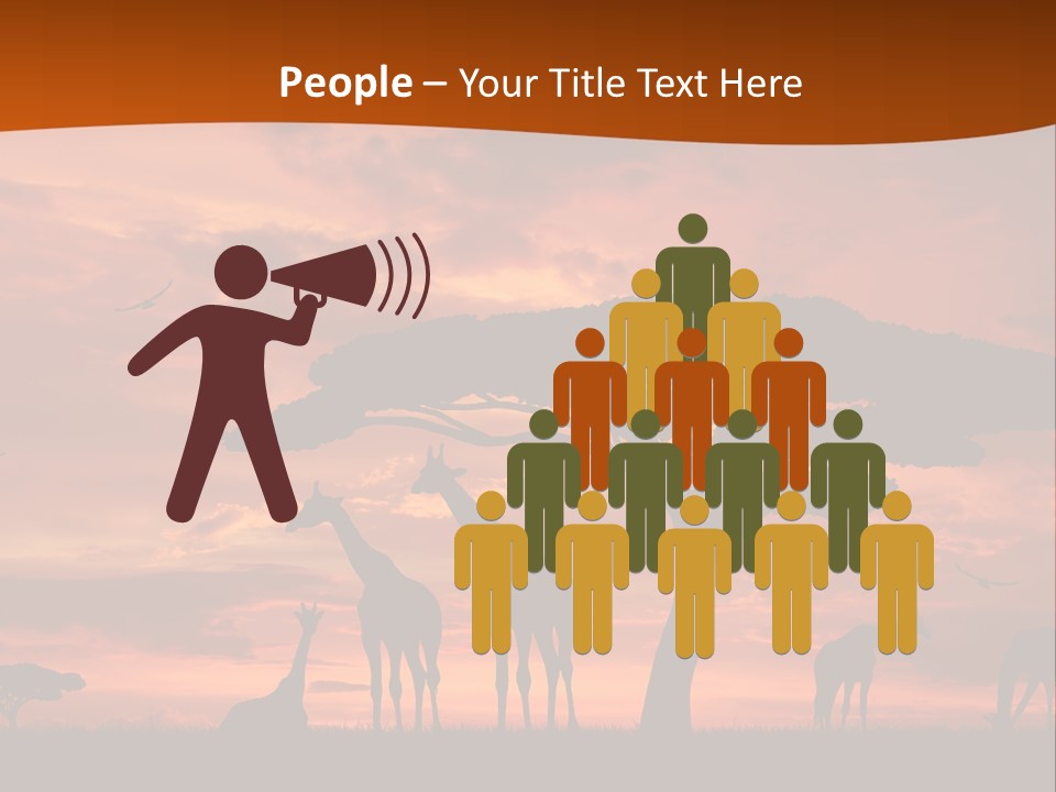 Orange Africa Kenya PowerPoint Template
