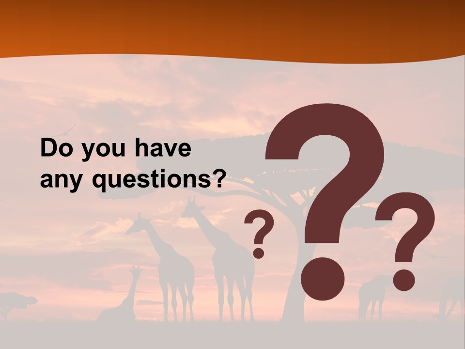 Orange Africa Kenya PowerPoint Template