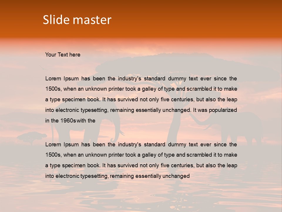 Tourist Wallpaper Mirror PowerPoint Template