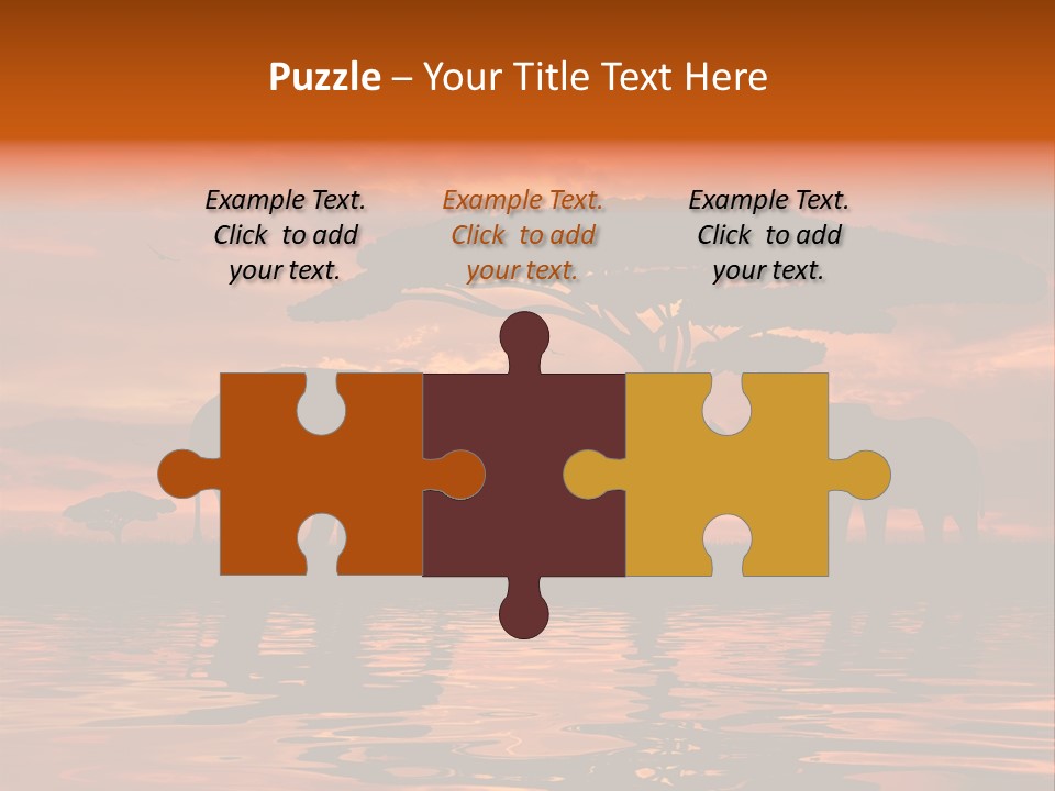 Tourist Wallpaper Mirror PowerPoint Template