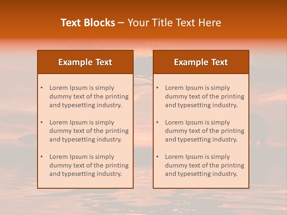 Tourist Wallpaper Mirror PowerPoint Template