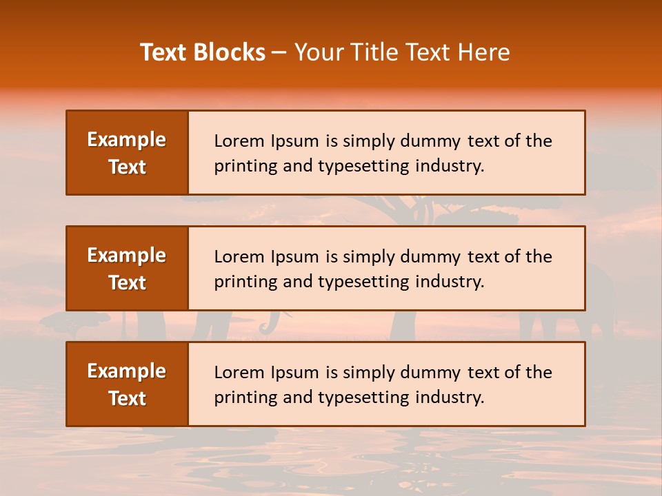 Tourist Wallpaper Mirror PowerPoint Template