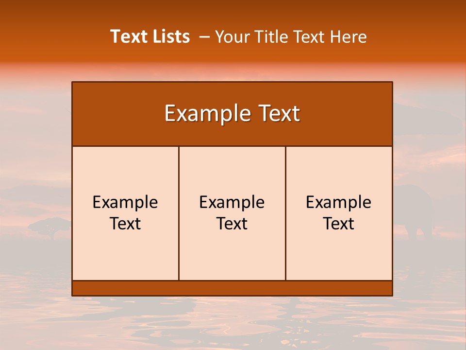 Tourist Wallpaper Mirror PowerPoint Template