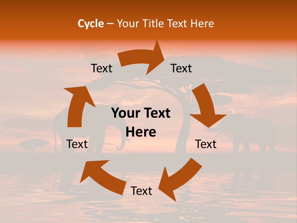 Tourist Wallpaper Mirror PowerPoint Template