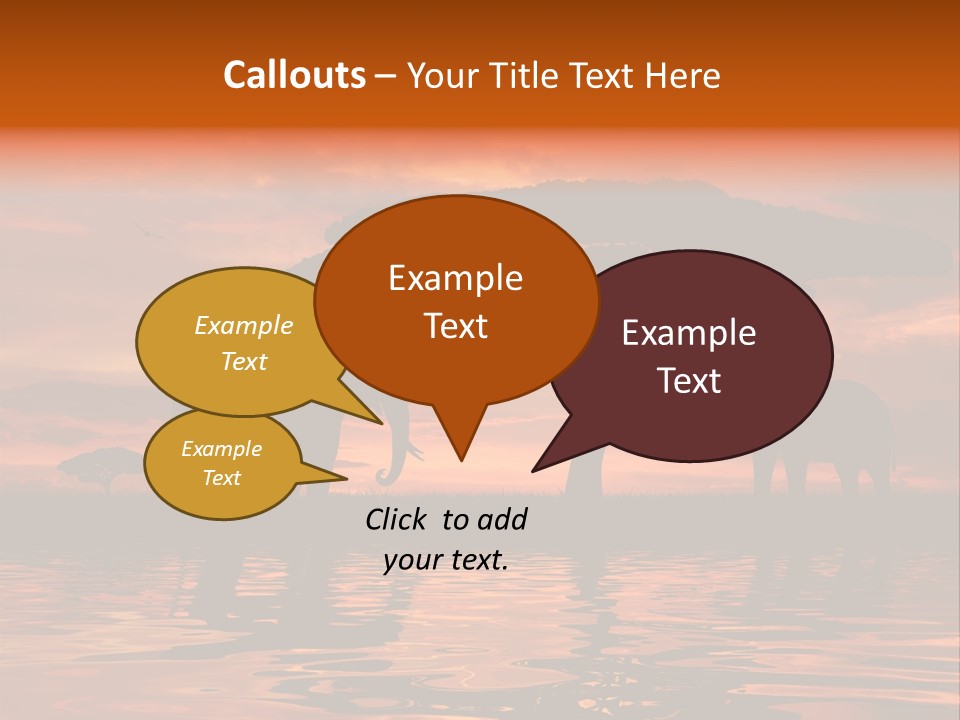 Tourist Wallpaper Mirror PowerPoint Template