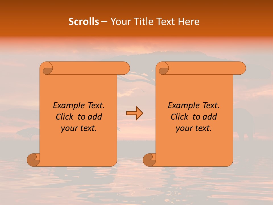 Tourist Wallpaper Mirror PowerPoint Template
