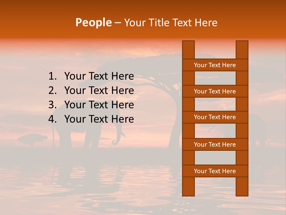 Tourist Wallpaper Mirror PowerPoint Template