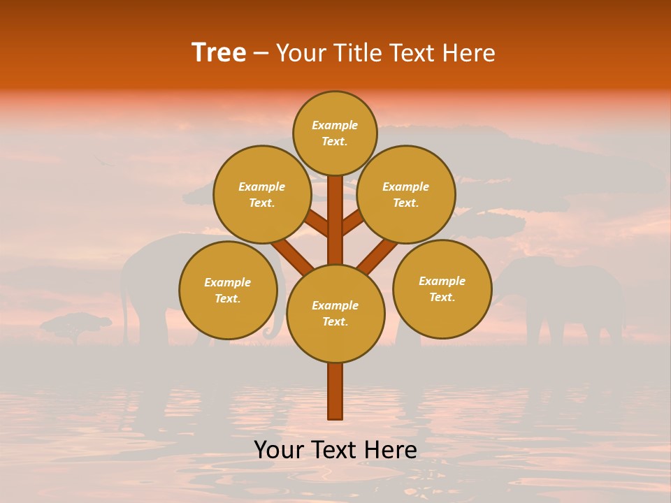 Tourist Wallpaper Mirror PowerPoint Template