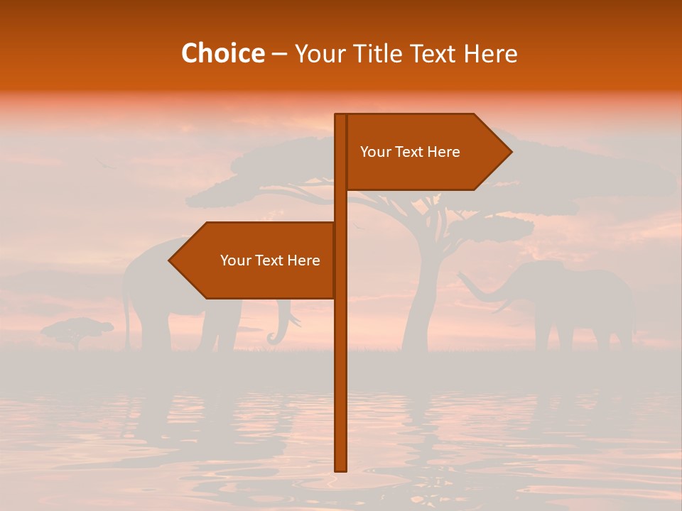 Tourist Wallpaper Mirror PowerPoint Template