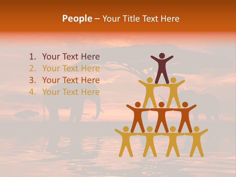 Tourist Wallpaper Mirror PowerPoint Template