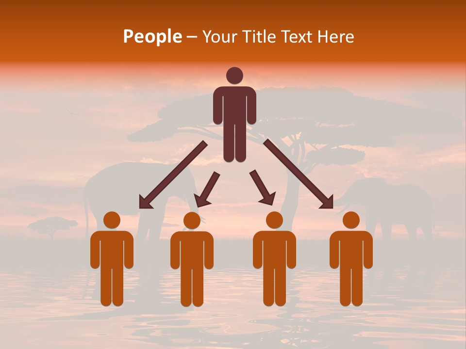 Tourist Wallpaper Mirror PowerPoint Template