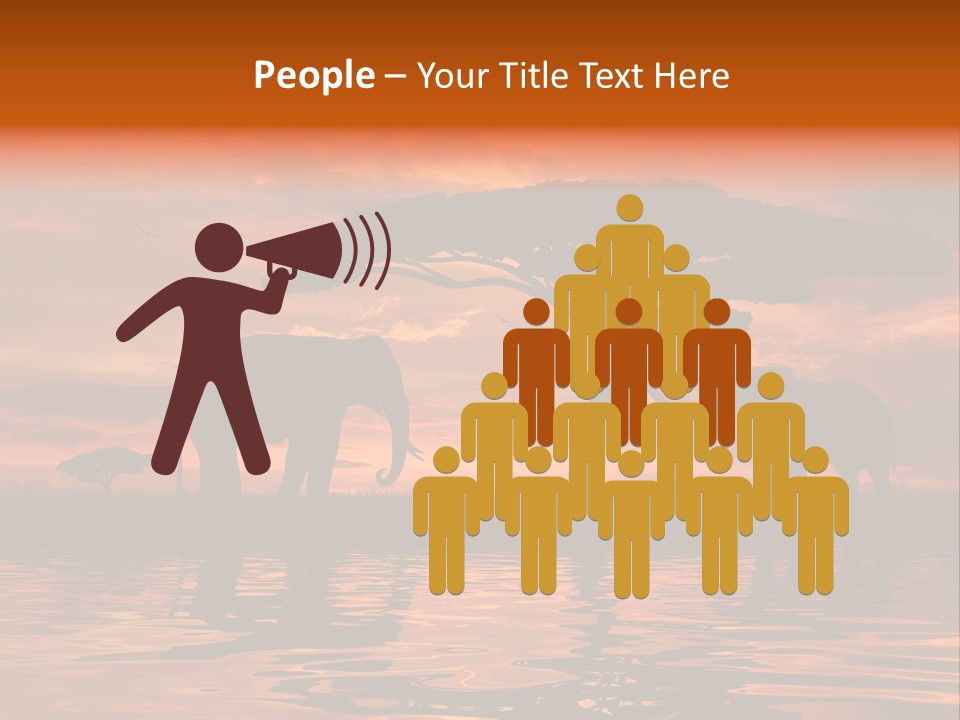 Tourist Wallpaper Mirror PowerPoint Template