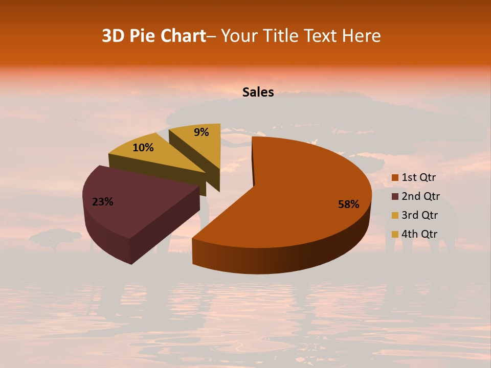 Tourist Wallpaper Mirror PowerPoint Template