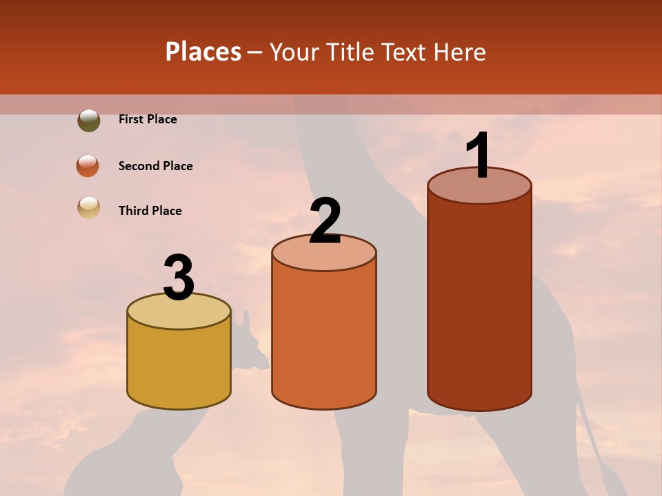 Dusk Sunlight Silhouette PowerPoint Template