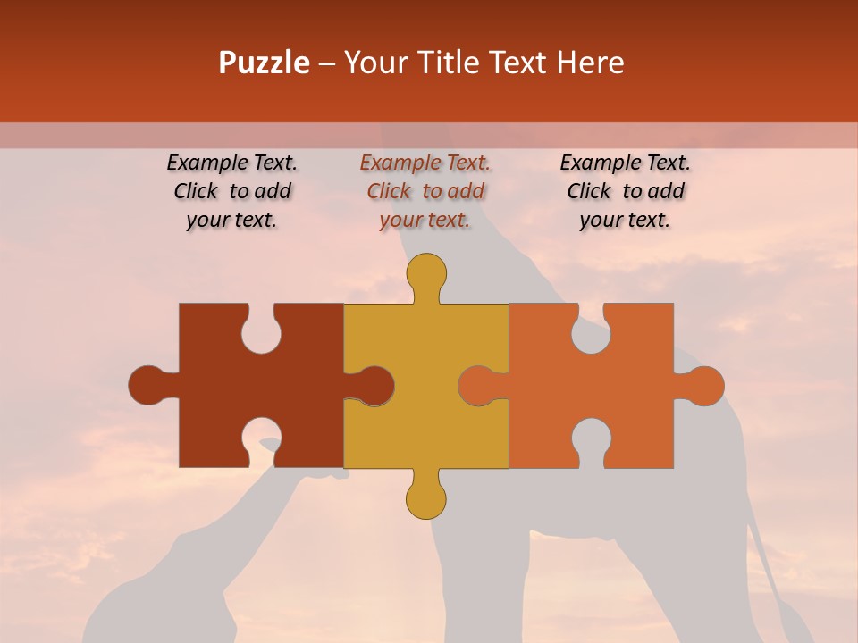 Dusk Sunlight Silhouette PowerPoint Template