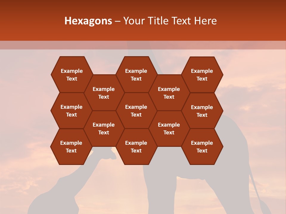 Dusk Sunlight Silhouette PowerPoint Template