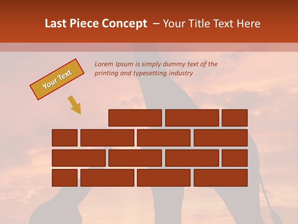 Dusk Sunlight Silhouette PowerPoint Template