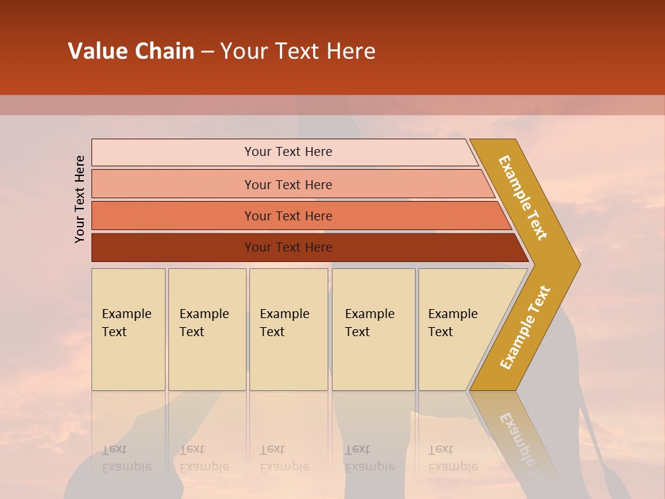 Dusk Sunlight Silhouette PowerPoint Template