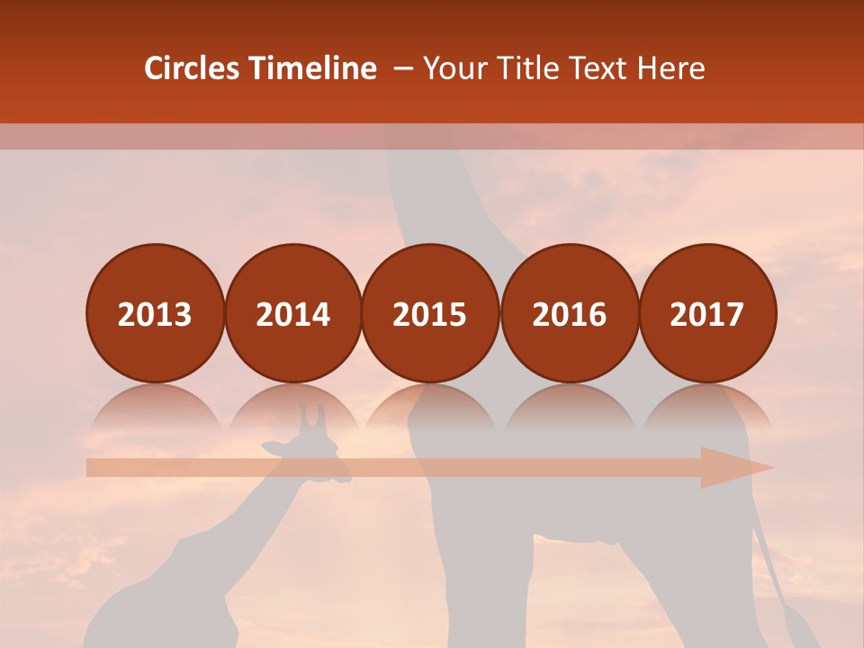 Dusk Sunlight Silhouette PowerPoint Template