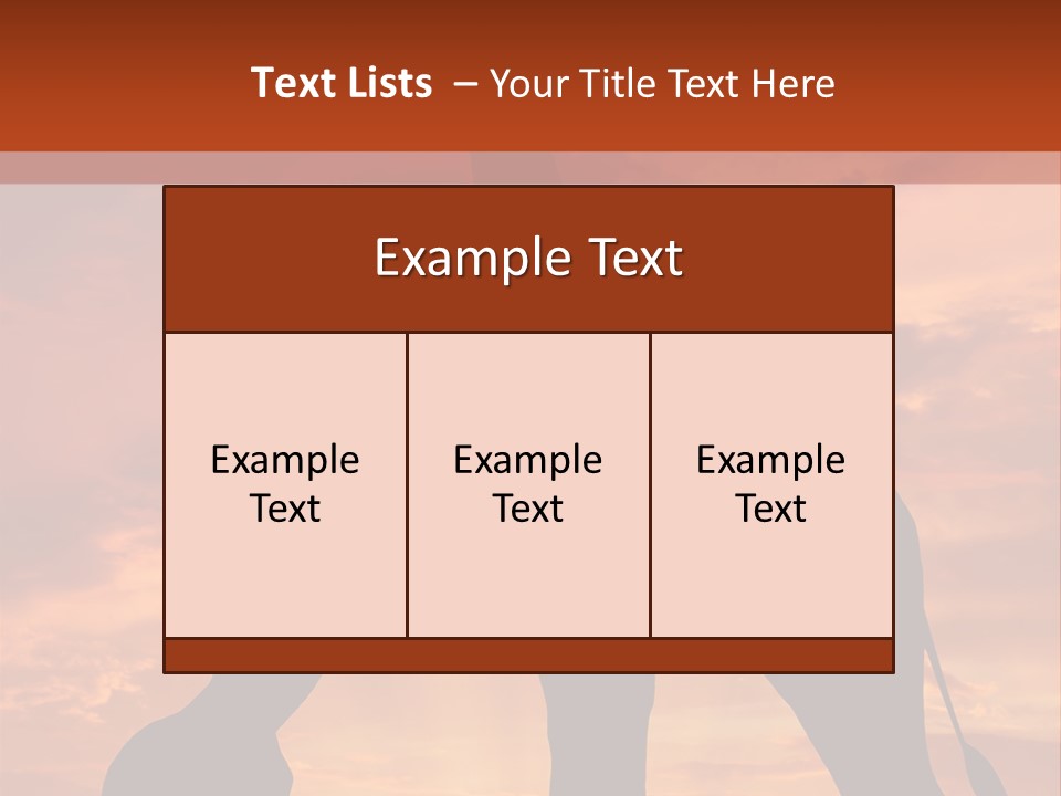 Dusk Sunlight Silhouette PowerPoint Template
