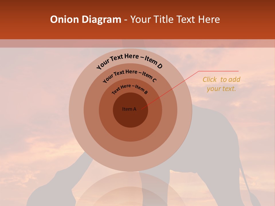 Dusk Sunlight Silhouette PowerPoint Template