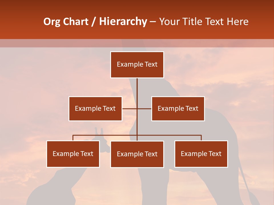 Dusk Sunlight Silhouette PowerPoint Template