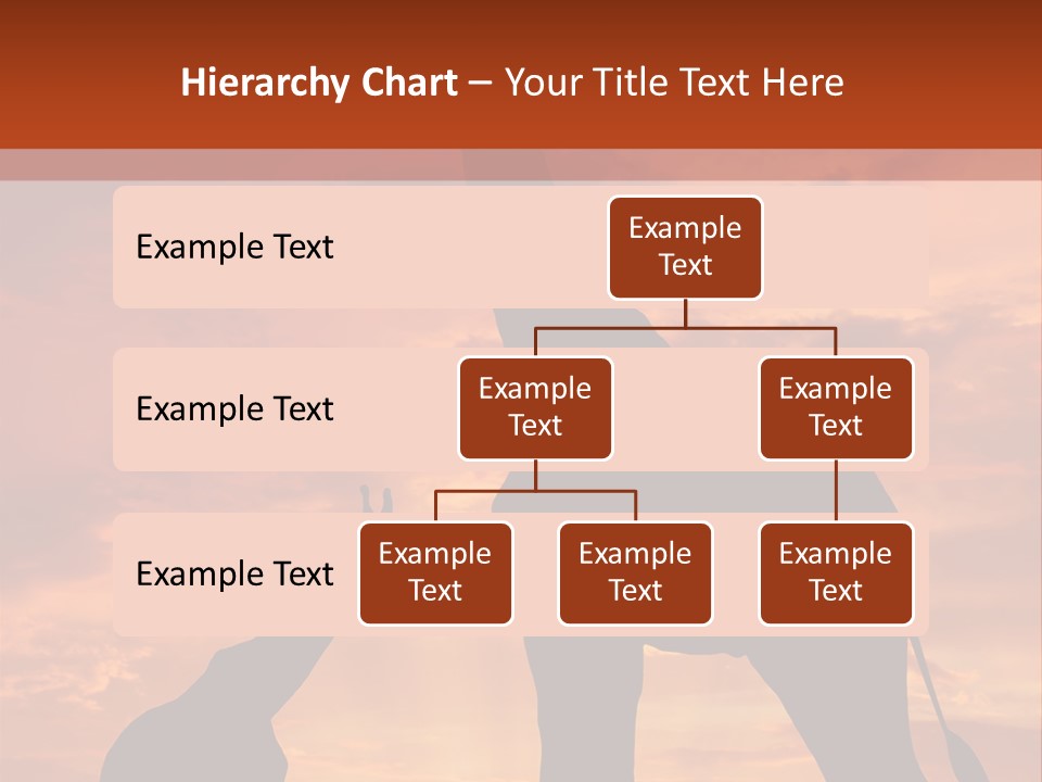 Dusk Sunlight Silhouette PowerPoint Template