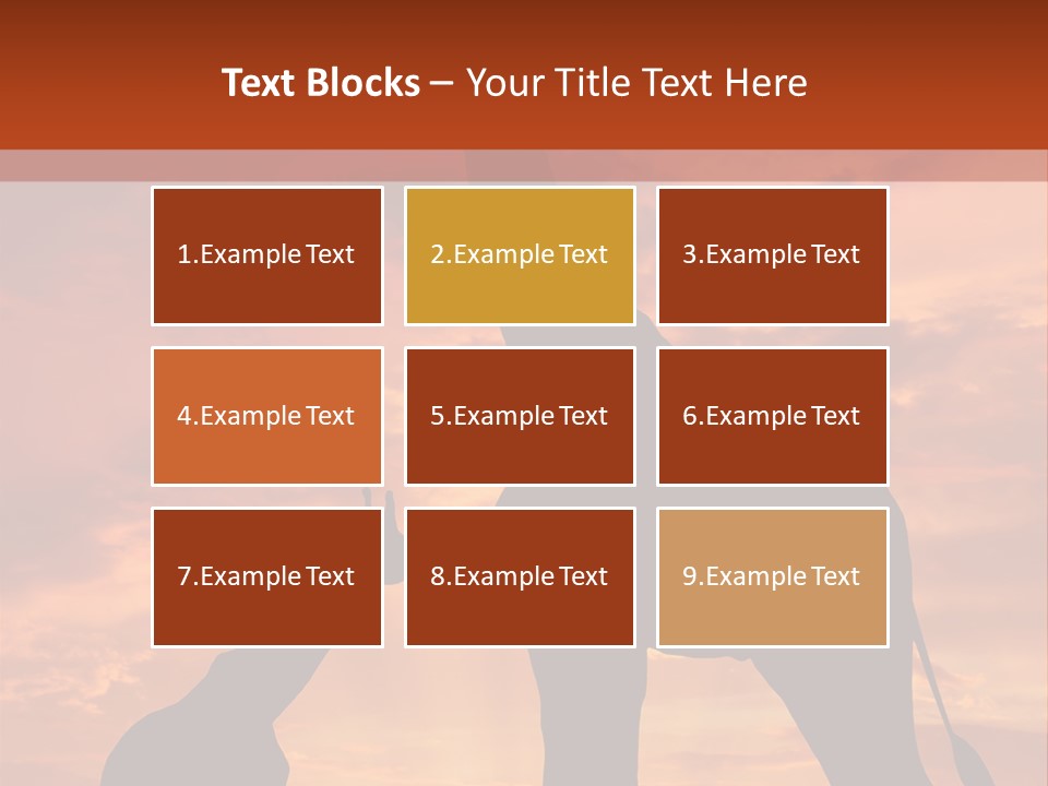 Dusk Sunlight Silhouette PowerPoint Template