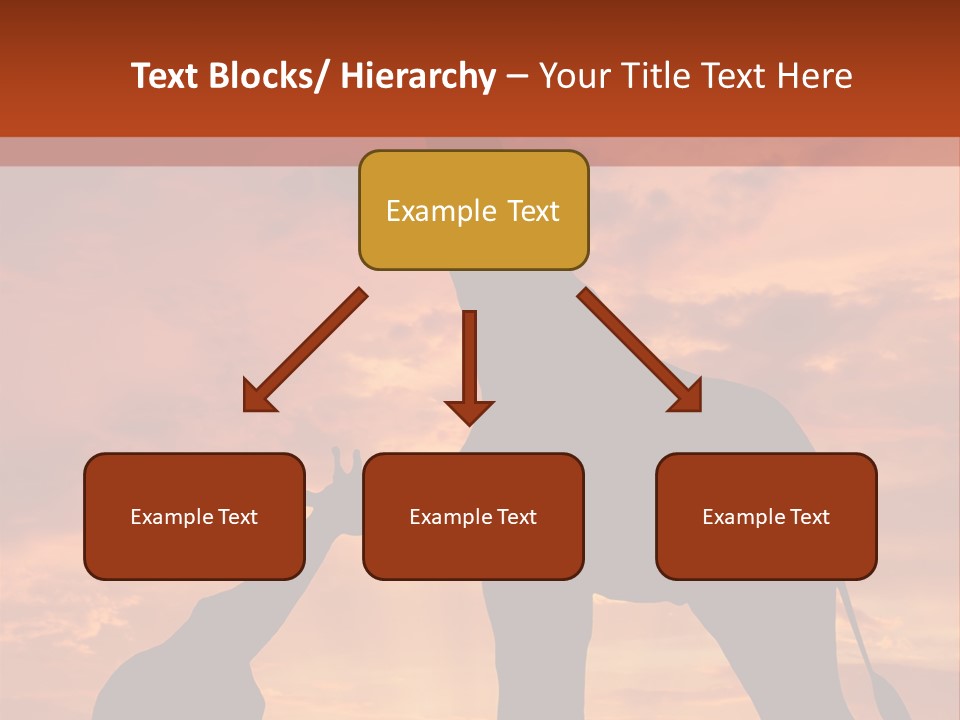 Dusk Sunlight Silhouette PowerPoint Template