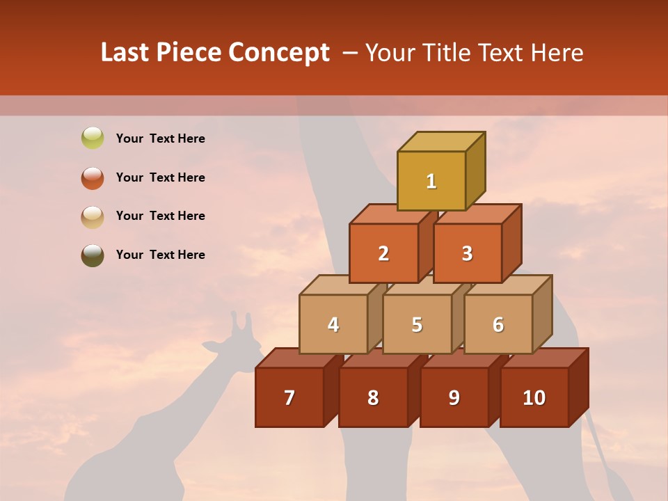 Dusk Sunlight Silhouette PowerPoint Template