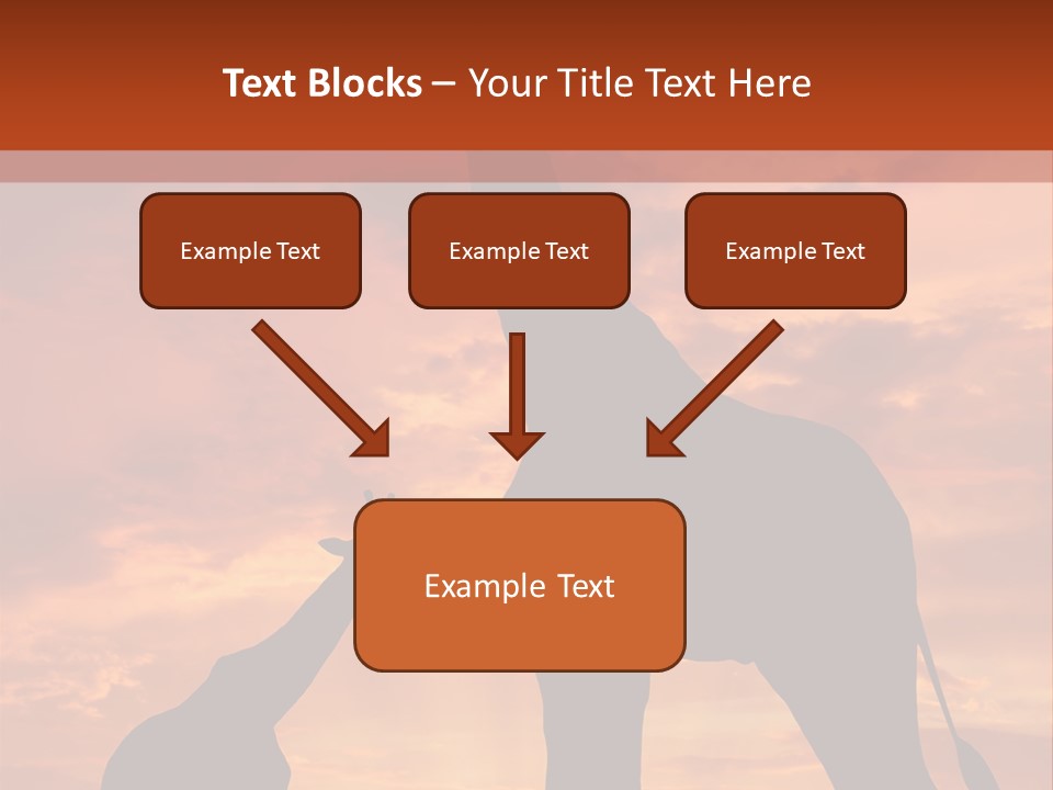 Dusk Sunlight Silhouette PowerPoint Template
