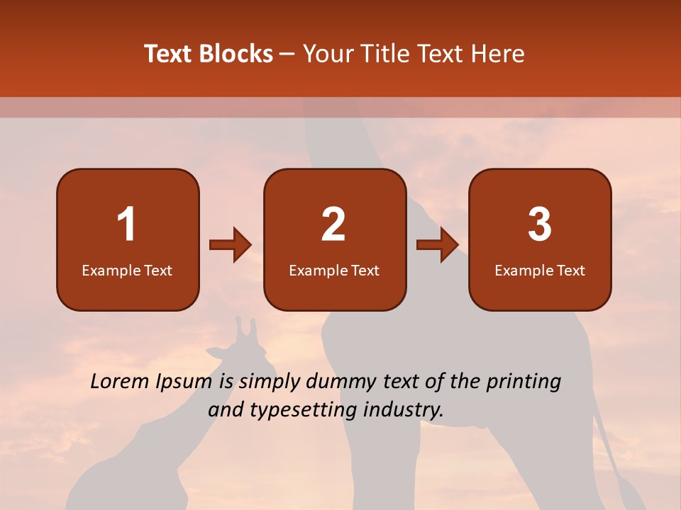 Dusk Sunlight Silhouette PowerPoint Template