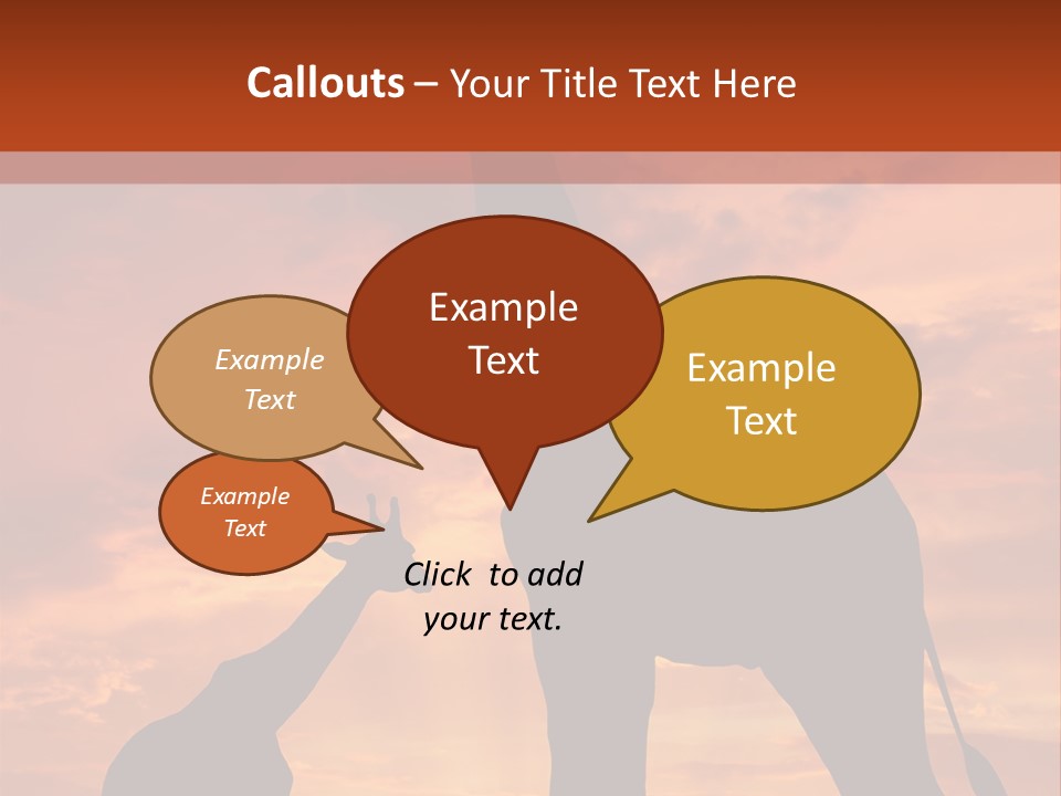 Dusk Sunlight Silhouette PowerPoint Template