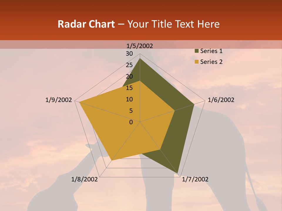 Dusk Sunlight Silhouette PowerPoint Template