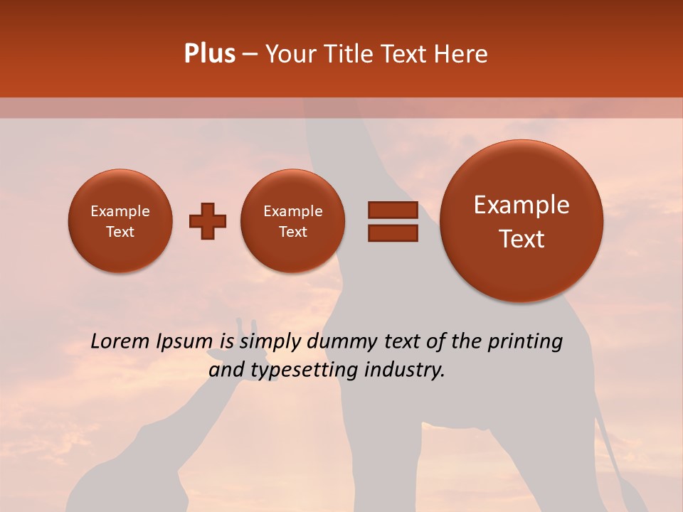 Dusk Sunlight Silhouette PowerPoint Template