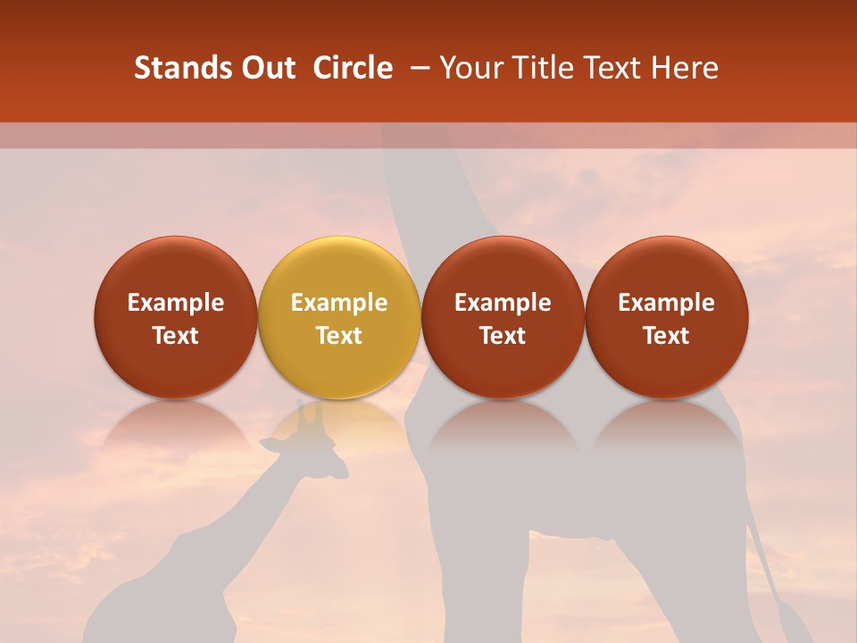 Dusk Sunlight Silhouette PowerPoint Template