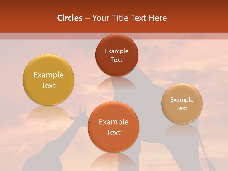 Dusk Sunlight Silhouette PowerPoint Template