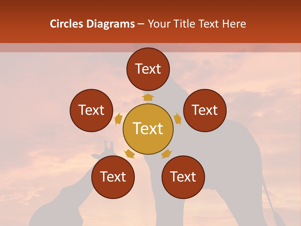 Dusk Sunlight Silhouette PowerPoint Template