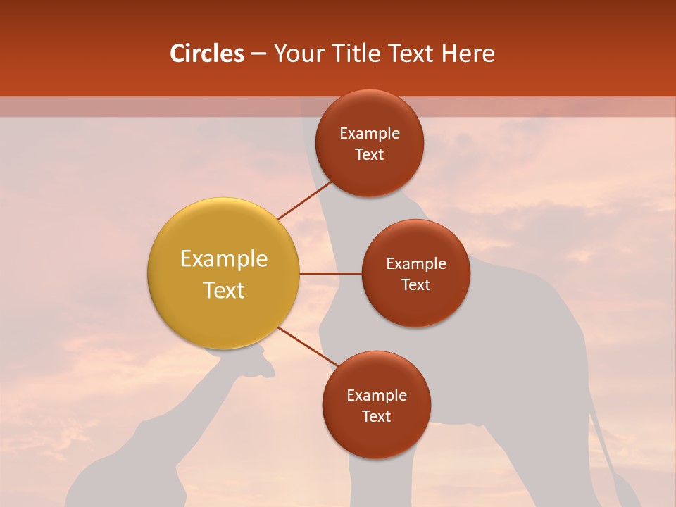 Dusk Sunlight Silhouette PowerPoint Template