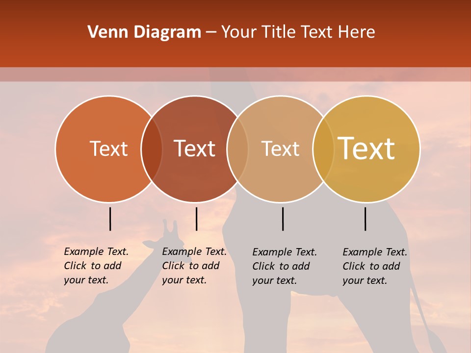Dusk Sunlight Silhouette PowerPoint Template