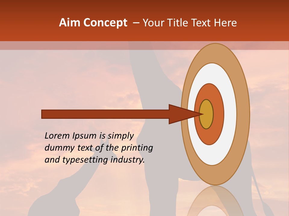 Dusk Sunlight Silhouette PowerPoint Template