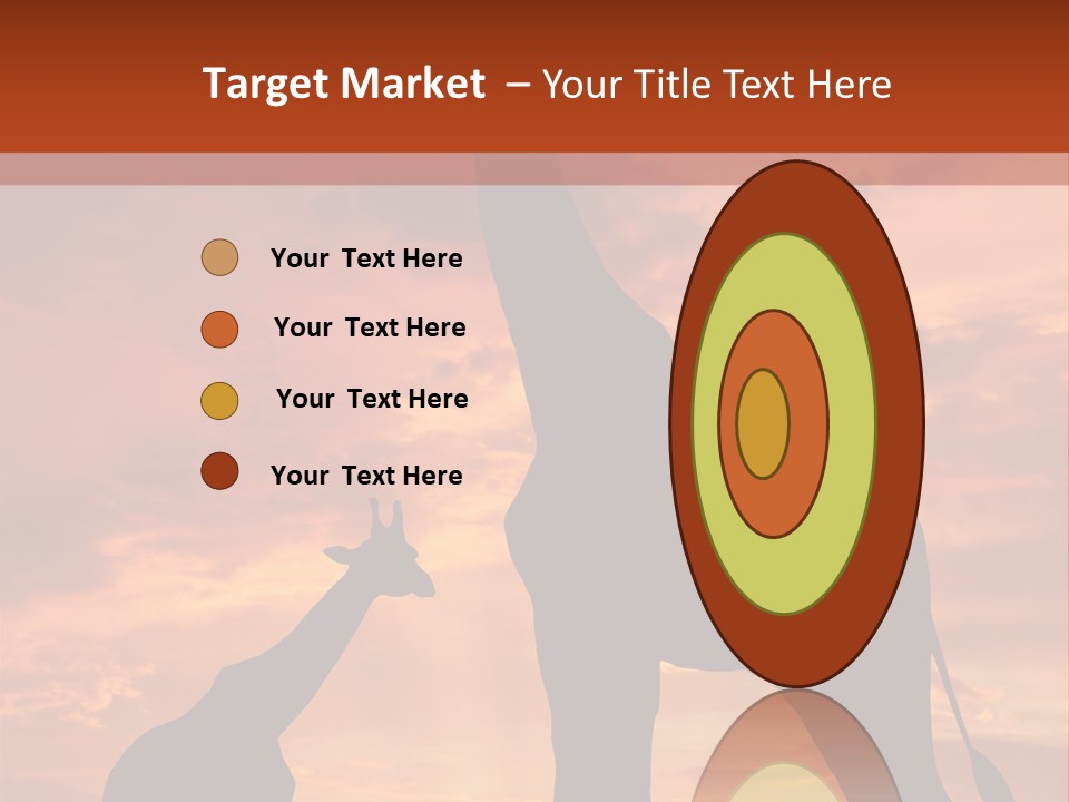 Dusk Sunlight Silhouette PowerPoint Template