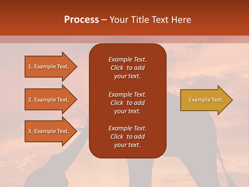 Dusk Sunlight Silhouette PowerPoint Template