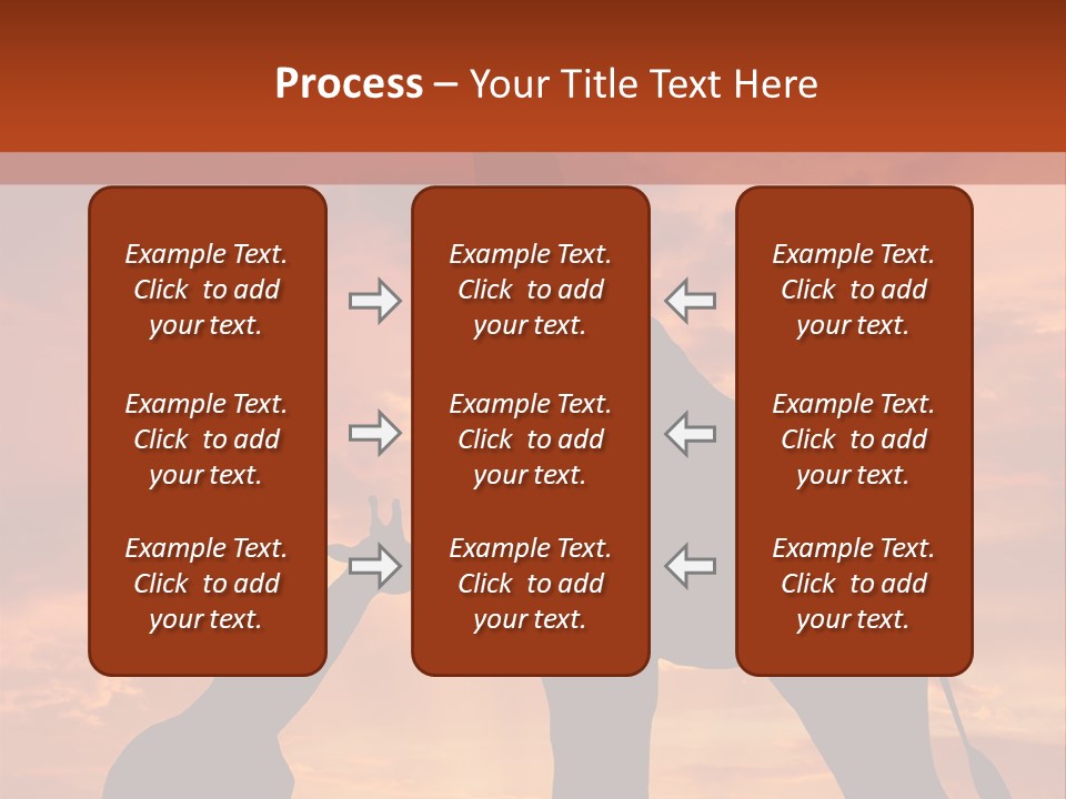Dusk Sunlight Silhouette PowerPoint Template