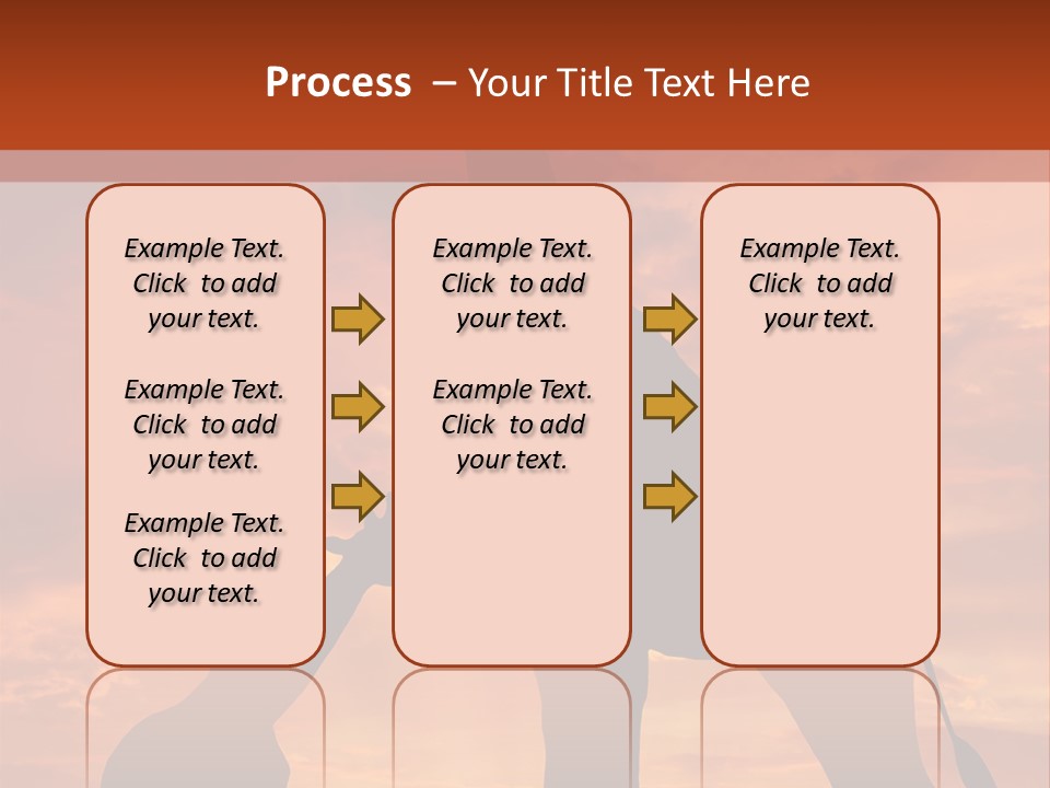 Dusk Sunlight Silhouette PowerPoint Template